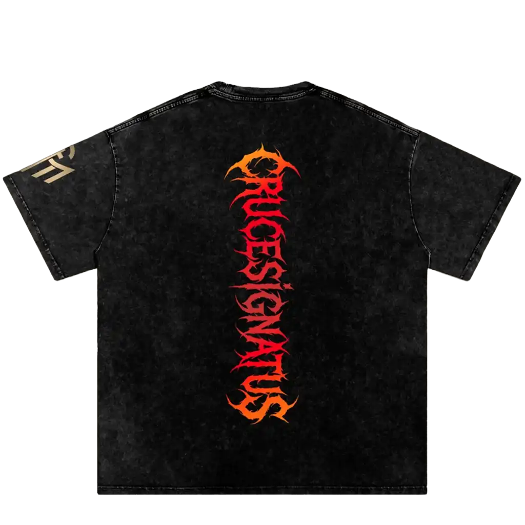 Crucesignatus : Fire | Heavyweight Oversized Tee - Image 2