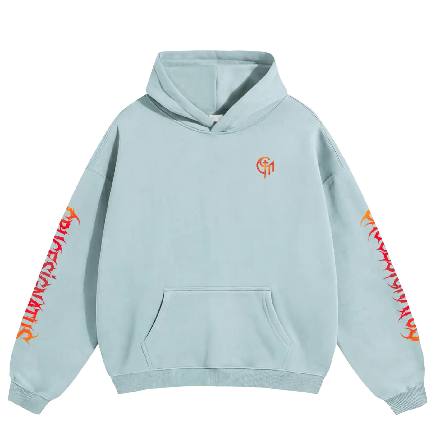 Crucesignatus - Fire | Oversize Fleeced Hoodie - Image 10