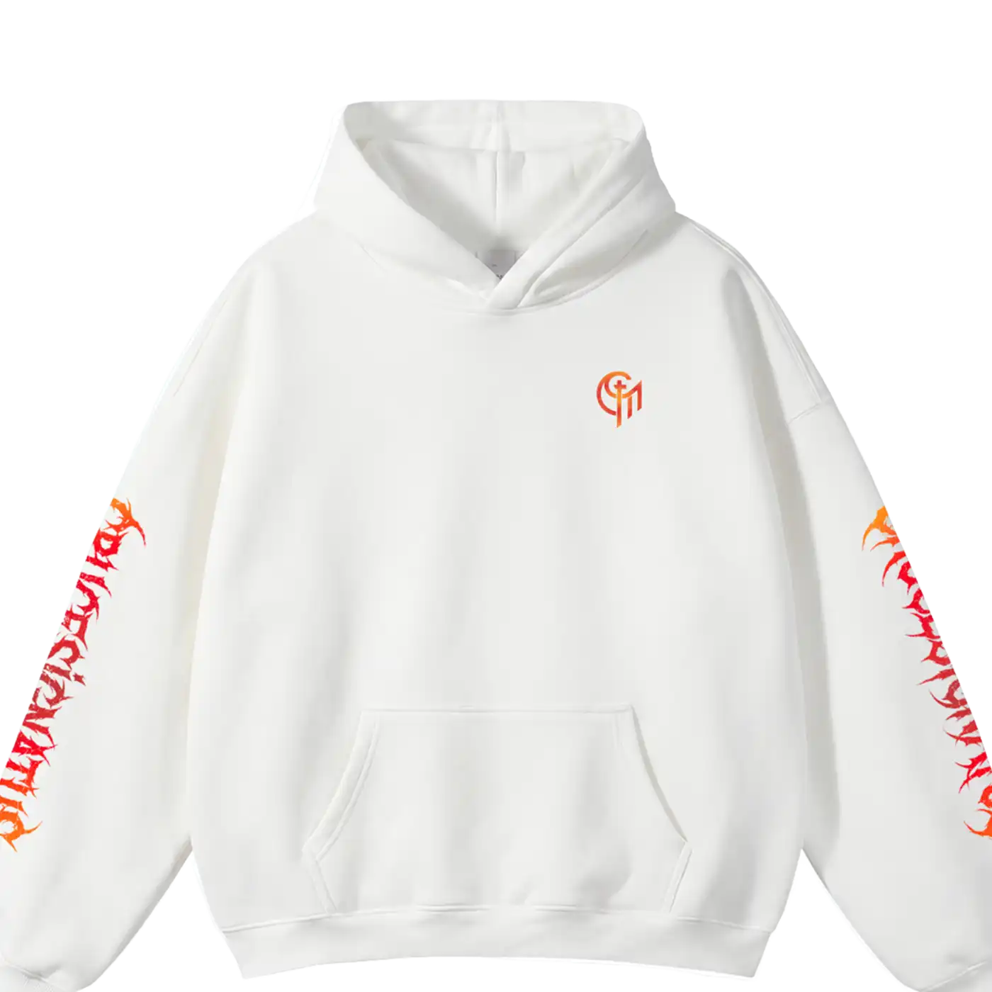 Crucesignatus - Fire | Oversize Fleeced Hoodie - Image 12