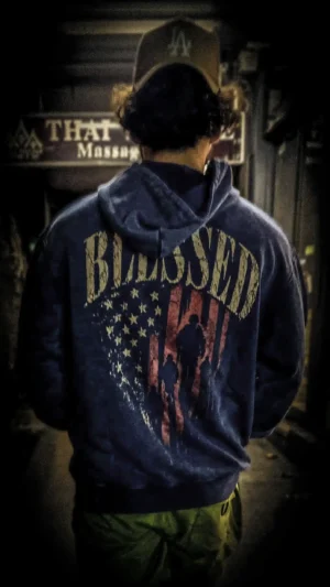 BLESSED | Vintage Washed Hoodie