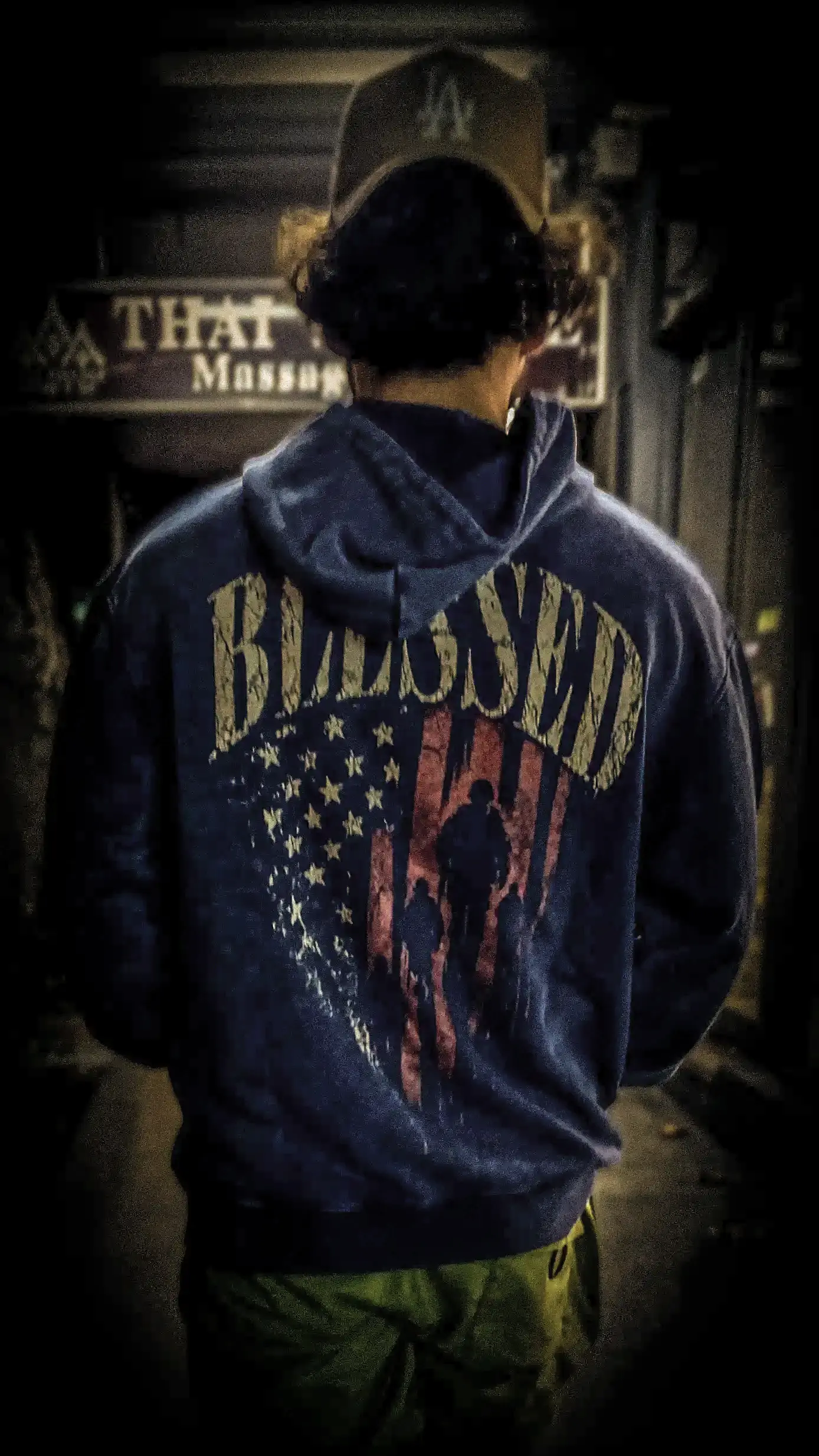 BLESSED | Vintage Washed Hoodie