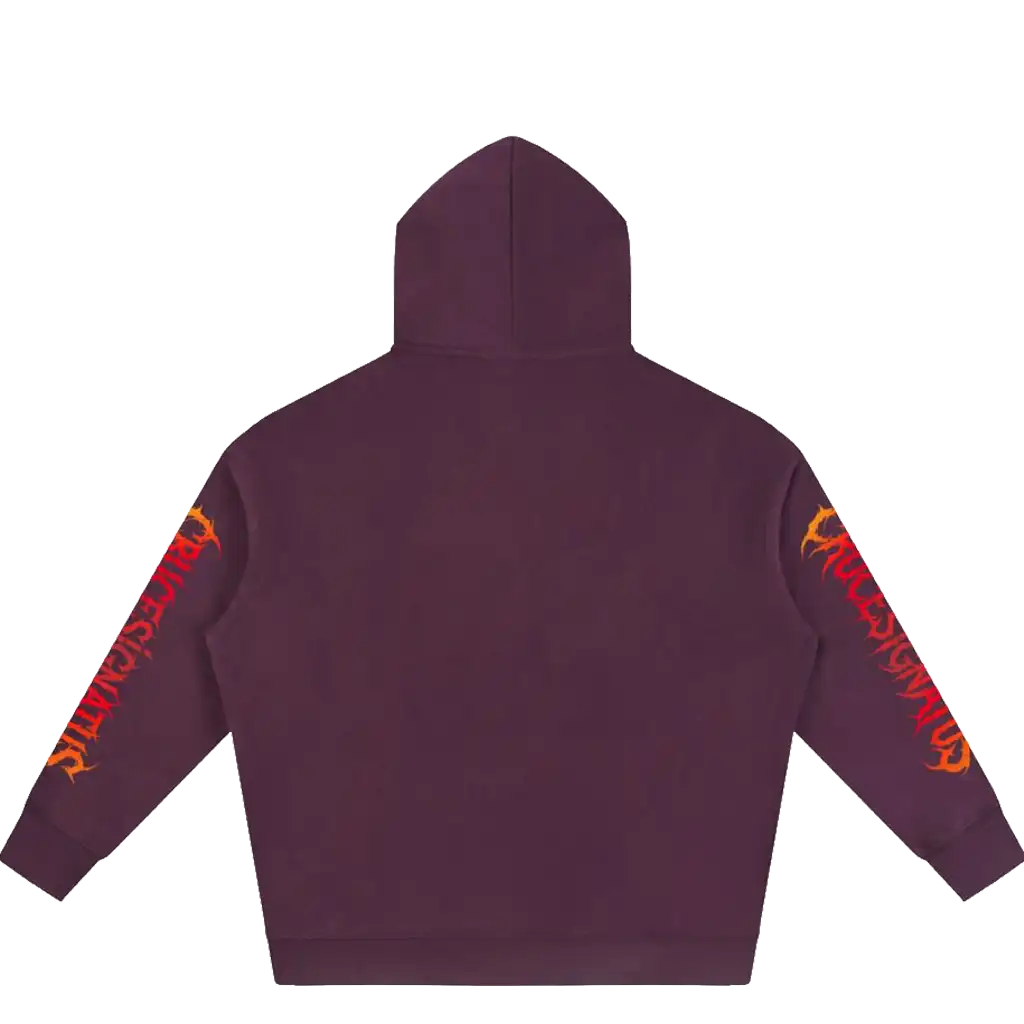 Crucesignatus - Fire | Oversize Fleeced Hoodie - Image 5