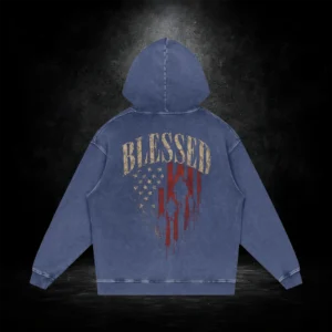BLESSED | Vintage Washed Hoodie