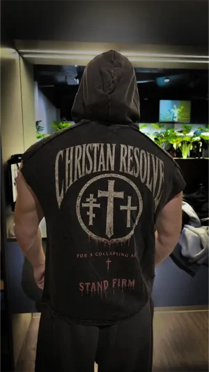 Christian Resolve | Vintage Sleeveless Hoodie