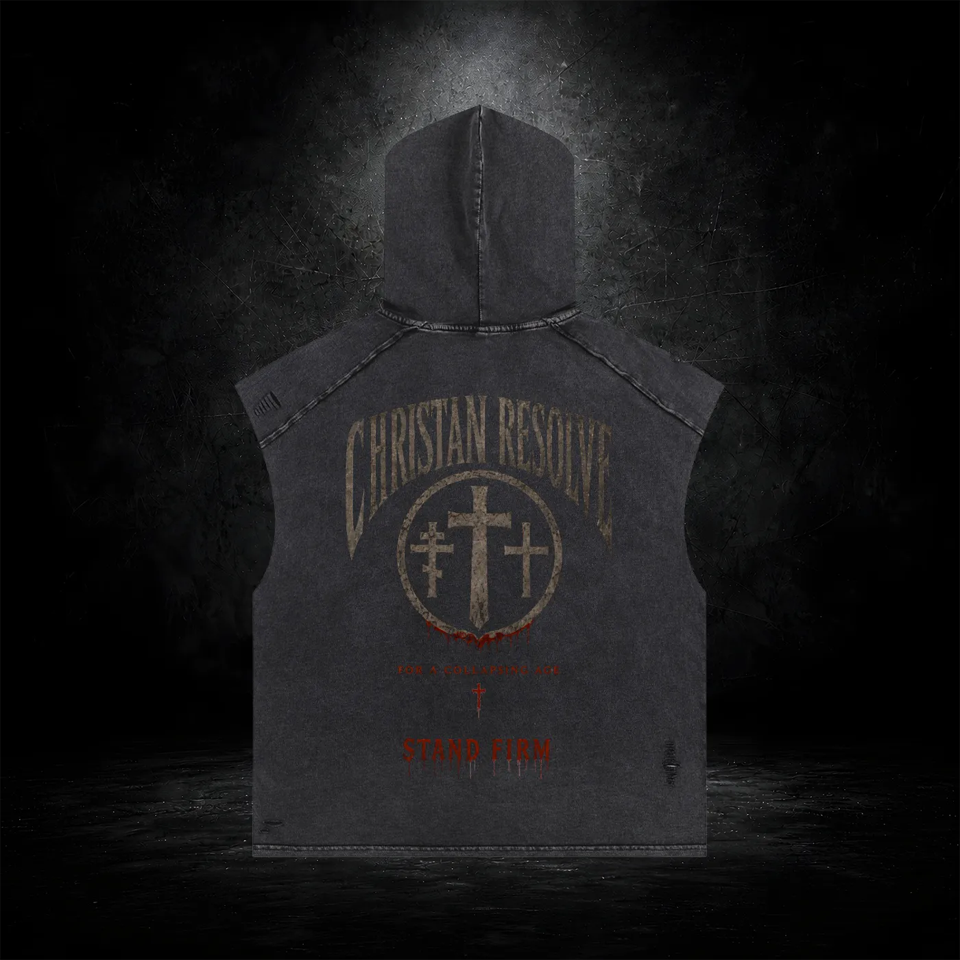 Christian Resolve | Vintage Sleeveless Hoodie
