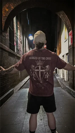 Marked By The Cross | Heavyweight Oversize Tee